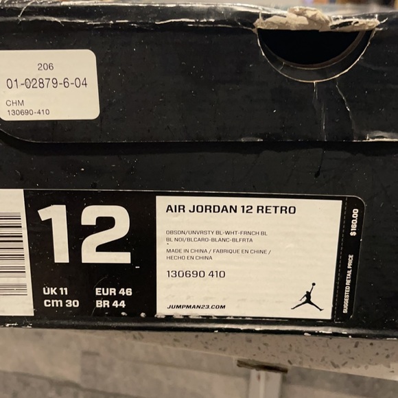 Jordan 12 obsidian (2012) - Picture 10 of 10